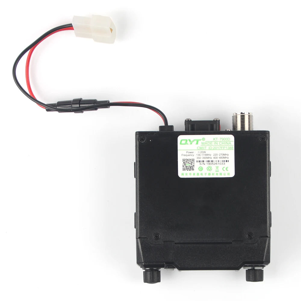 Latest Version Mini Mobile Radio QYT KT-7900D 25W Quad Band 144/220/350/440MHz KT7900D UV transceiver or with Power Supply