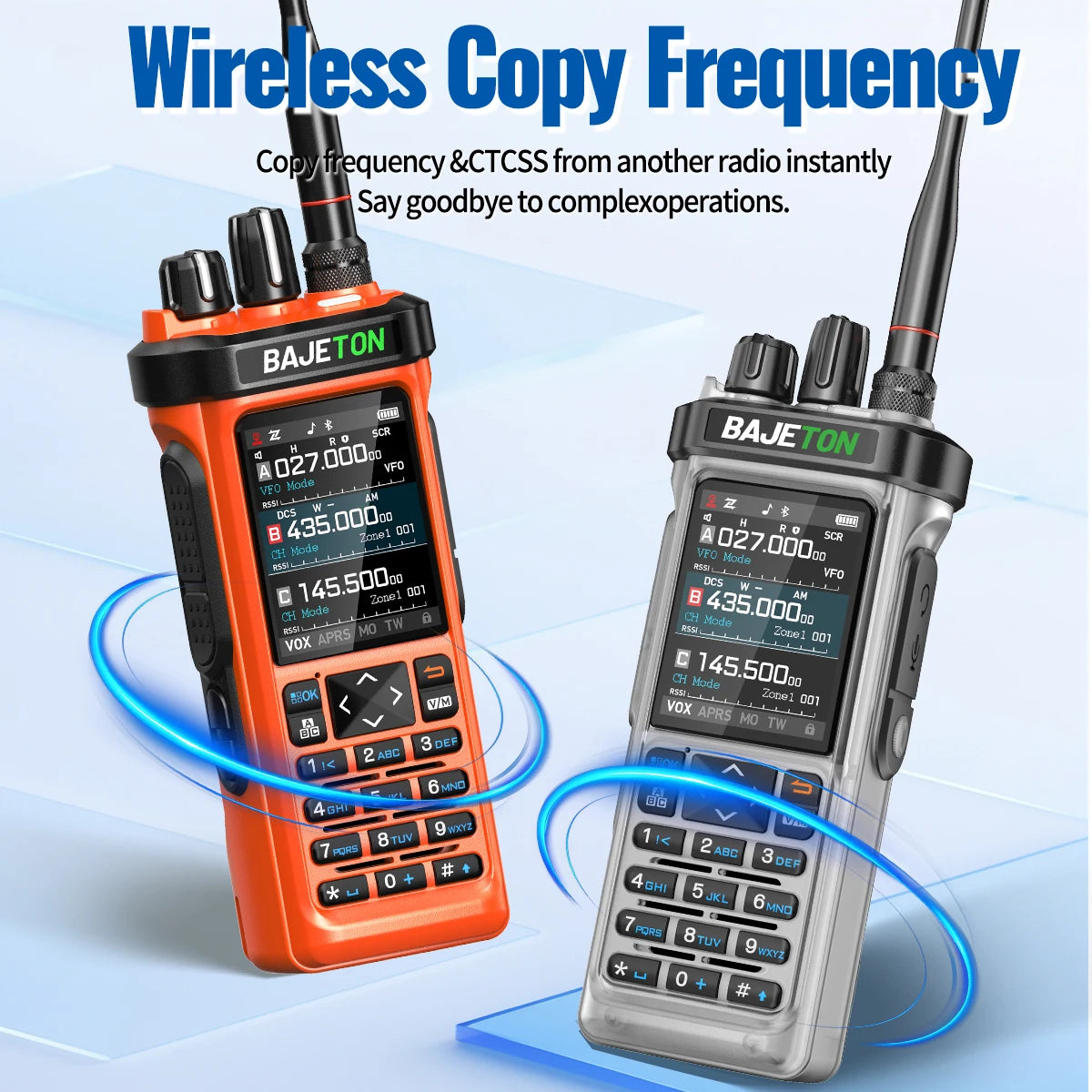 BAJETON BJ-9000 Walkie Talkie Bluetooth Programming GPS APRS 10W CB/SSB/HF Wireless Copy Frequency For RT-950PRO RT-950 Radio