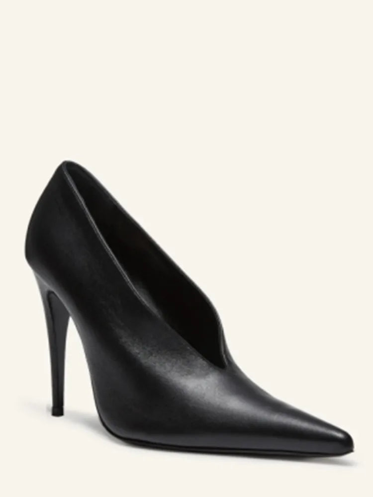 2026Spring/Summer New Pointed Stiletto Single Shoes European and American Fashion 34-45 Large Women's Fashion Women's Shoes