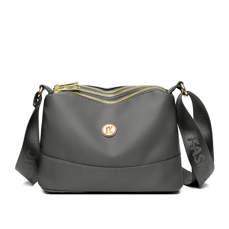 High Quality Women's Waterproof Nylon Multilayer Crossbody Bag Ladies Large Capacity Handbag Purse Female Shoulder Bags 3 Layers