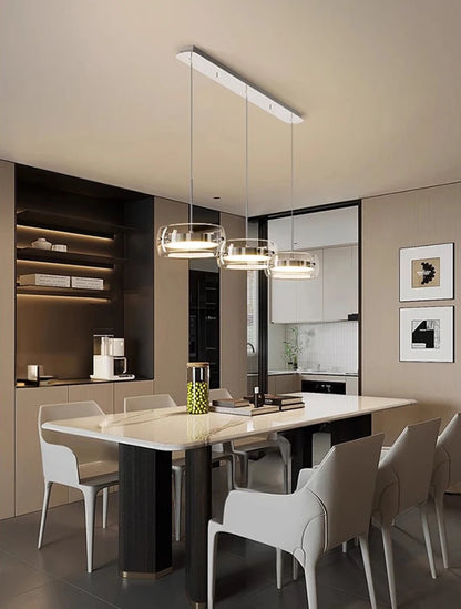Modern Pendant Light Lamps, Home Decor Ring LED Lights for Living Room,Chandeliers for Dining Room Hanging Light Indoor Lighting