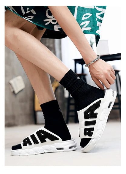 Men's Slippers 2025 Summer Breathable Slippers Large Fashion Platform Casual Shoes for Men New Light Sneakers Zapatos De Hombre