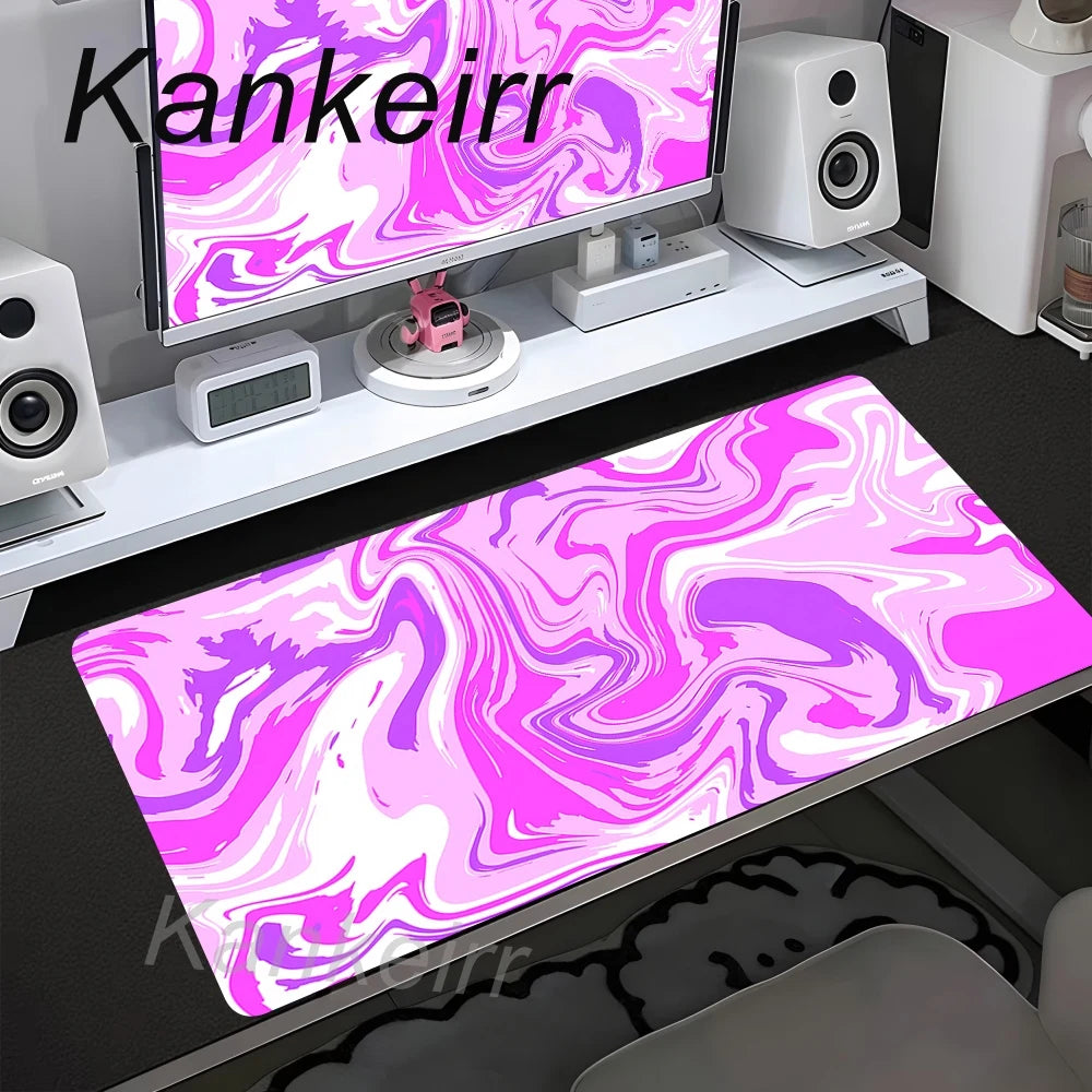 90x40cm Non-Slip Rubber Gamer Mouse Mat Gaming Mouse Pad Strata Liquid Desk Mat XXL Computer Keyboard Table Pad Large Mousepad
