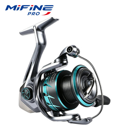 MIFINE CARBONEX ULTRALIGHT SPINNING Fishing Reel 6+1BB,Gear Ratio 5.2:1, 12KG Max Drag 800-4000 Series for Saltwater Freshwater