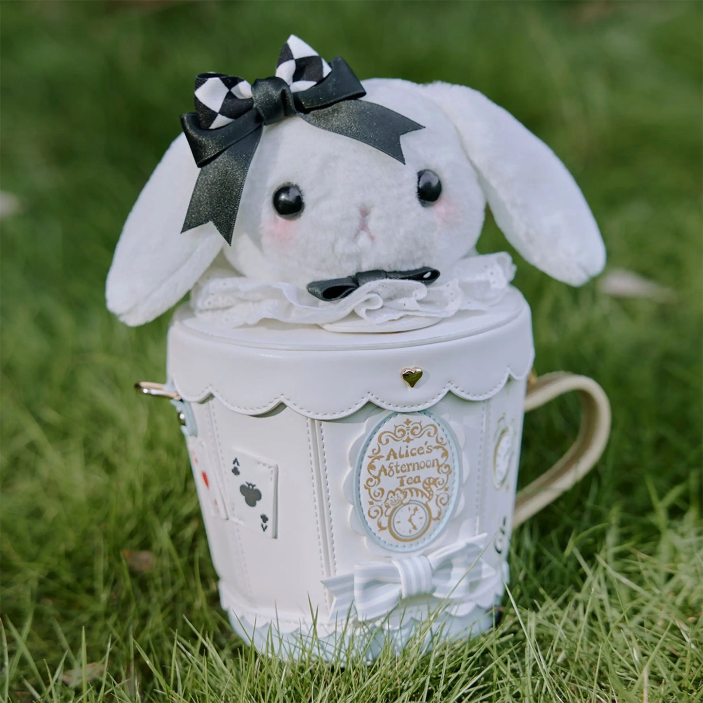 Japanese Original Lolita Cartoon Cute Rabbit Plush Shoulder Bag Sweet Kawaii Jk Uniform Oblique Span Bag