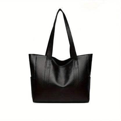 Vintage Ladies Bag Large Capacity Handbag , Vintage Plain Shoulder Bag , Ladies Commuter Casual Handbag