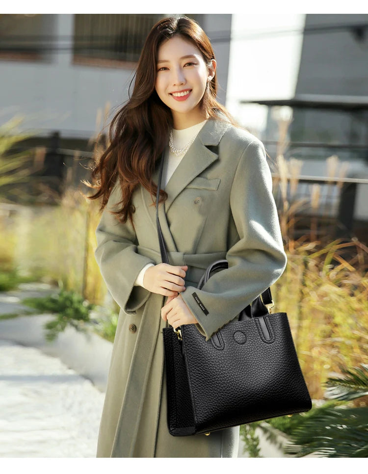 Luxury Female Trend Vintage Tote Bag High Quality Leather Crossbody Shoulder Bag Women Brand Designer Large capacity Handbag