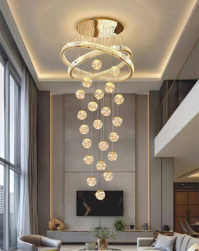 Home decorationPendant lights, luxury crystal living room chandelier, bedroom Pendant lamp, ceiling light, indoor lighting
