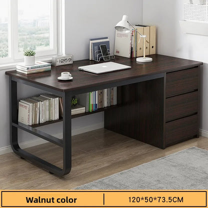 New model Desk Desktop Computer Desk Simple Home Desk Student Bedroom Bookshelf Integrated Writing Desk