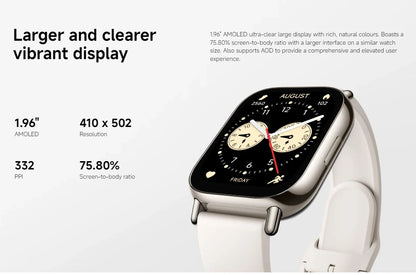 Xiaomi Redmi Watch 5 Lite Global Version 1.96'' AMOLED 18-Day Battery life Built-in GNSS Bluetooth® Call 150+ Modes Smart Watch