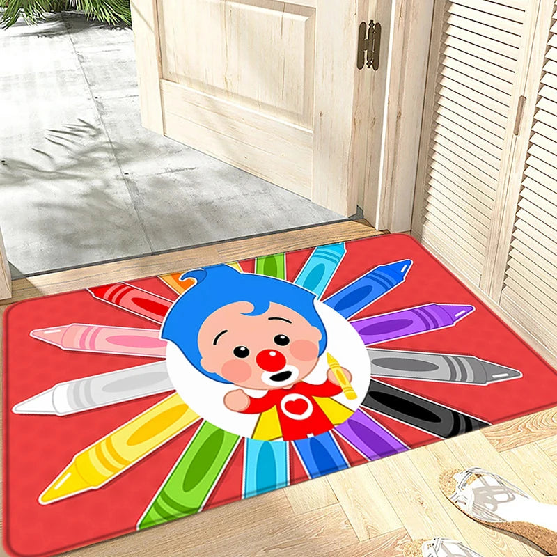 Cartoon Foot Rug Welcome Floor Mat for Entryway Plim Plim Bathroom Hallway Carpet Kitchen Water Adsorbed Rugs Fluffy Home Decor
