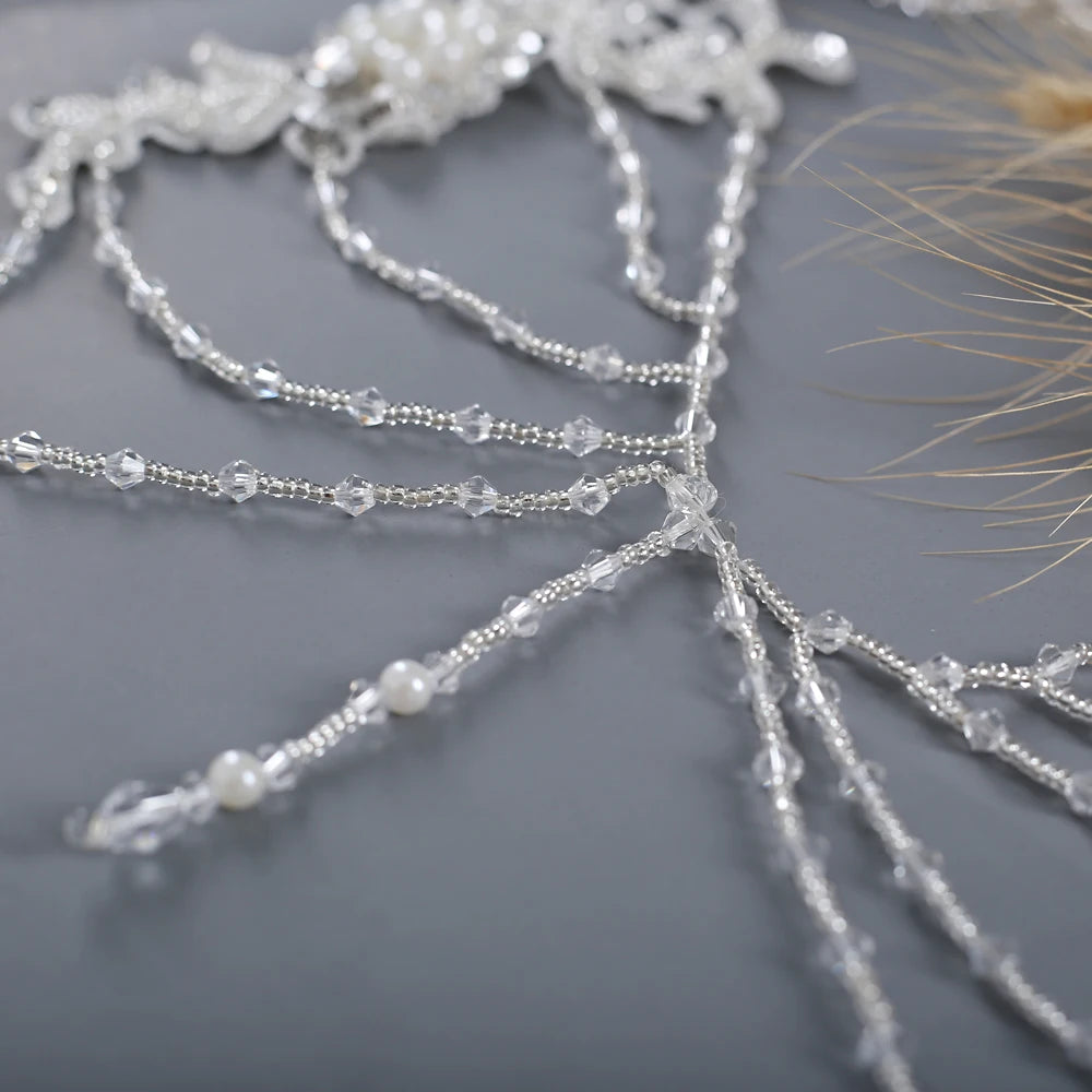 Bridal Jewelry Diamond Shoulder Chain Crystal Necklace Bolero Bridal Covered Body Chain Wedding Accessories Women Shrugs SG10
