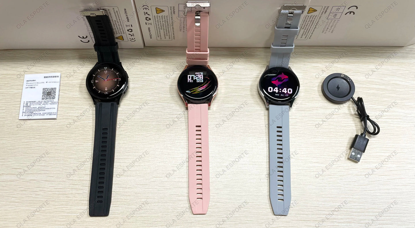Smart Watch 1.77inch HD AMOLED Screen Bluetooth Call Health Monitor Smartwatch Men Women Fitness Sports Watches For Android IOS