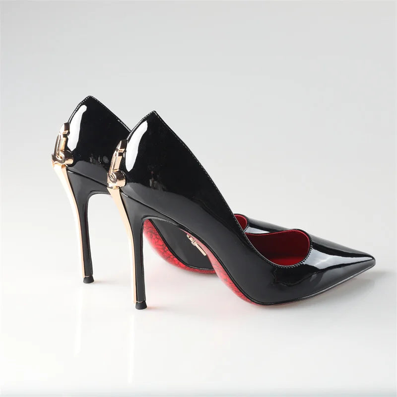 Alionly 2026 New 8CM Thin High Heels Pumps Women Pointed Toe Slip On Shoes Elegant Prom Wedding Stripper Ladies Sandals