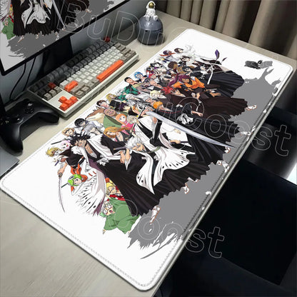 2026 New Anime HD Wallpaper Bleach Mouse Pad Laptop Gaming Keyboard Mat XXL Large 900x400mm Desk Mat Cool E-sports Mats Mousepad