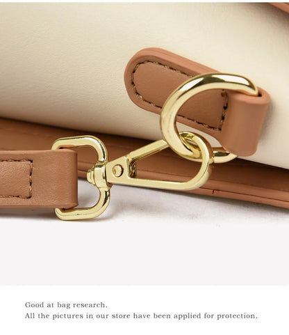 Genuine Brand  Women Bags Luxury  PU Leather  Embroidery Shoulder Bags Crossbody Messenger Bags for Women Casual Tote Sac A Main