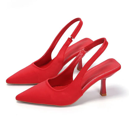 2026Sexy Women High Heels Luxury Pointed Toe Women's Pumps Fashion Shallow Sandals Stiletto Heels Women Party Wedding Shoes