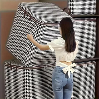 Quilt Storage Box Dustproof Organizers Non-Woven Wardrobe Space Saving Bag House-Moving Bedding Box Storage Organization