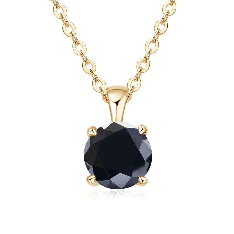 1.0 Carat Moissanite Pendants for Women Classic Wedding Necklace Original S925 Sterling Silver Jewelry