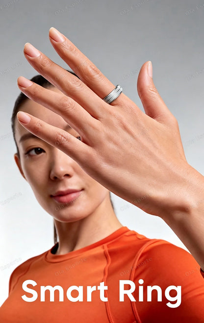2026 New Smart Ring Bluetooth Heart Rate Body Temperature Monitor AI Health Analysis 5ATM Waterproof Sports Smartring Men Women
