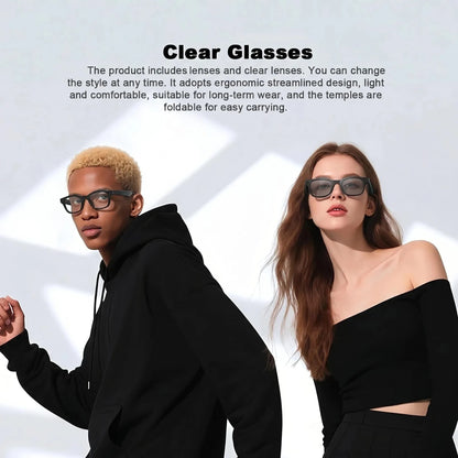 800W HD AI Smart Glasses with Camera, 1080P HD Video Recording, AI Assistant, Real-Time Translation, with Color-Changing Lenses
