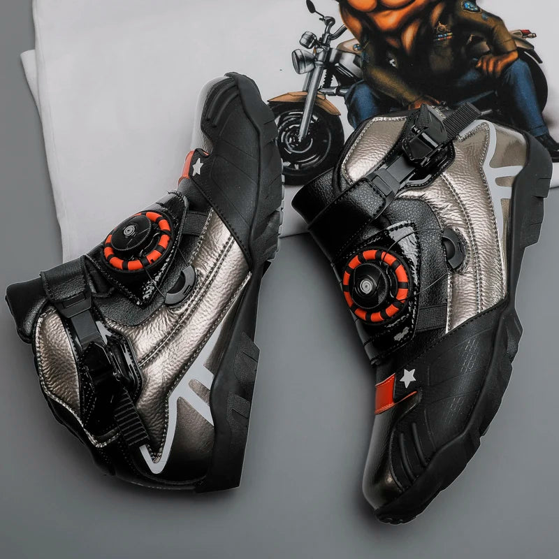 Motorcycle New Knob Adjustment Design Anti-fall Protective Boots Wear Protection Windproof Waterproof Anti-slip New Model