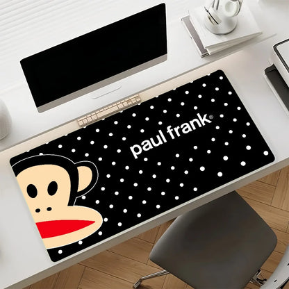 Fashion P-Paul F-Frank Mouse Pad Non-slip Rubber Computer Mat Gamer Balance Decoracion Deskmat Laptop Office Large