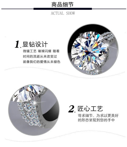 10Ct Pigeon Egg Moissanite Ring for Her: PT950 Platinum Band, Luxury Extra Sparkly Design, Large Stone Women's Statement Ring