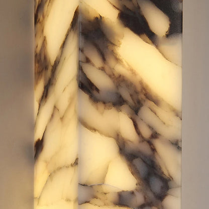 Cuboid Natural Marble Wall Lamp Art Design Dimmable Indoor Parlor Bedroom Stairs Bathroom Lighting