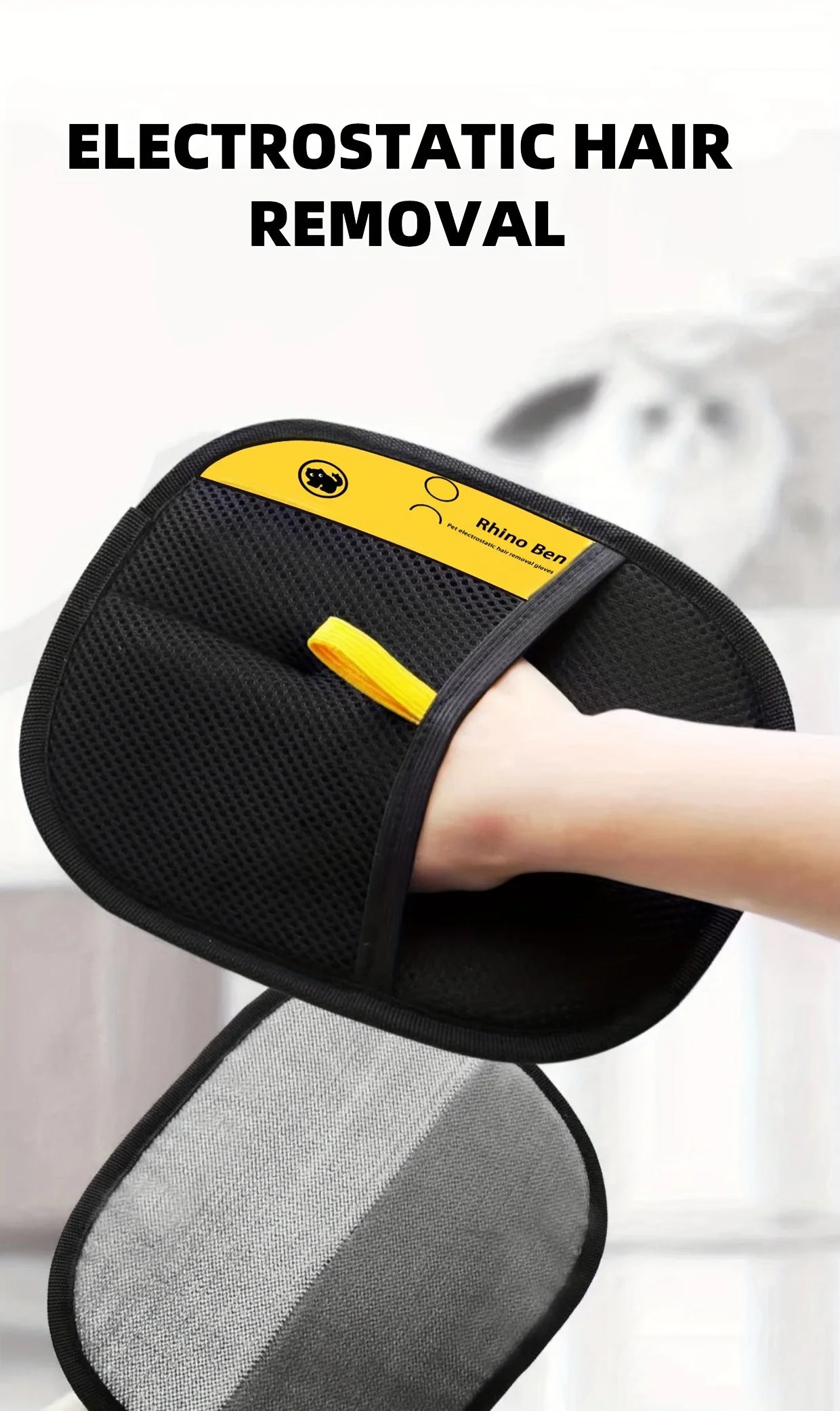 Pet Static Hair Removal Gloves Reusable Tool Washable Upgrade Edition Large Grooming Beauty Carpet Dog Cat Fur Supply Sofa Cloth