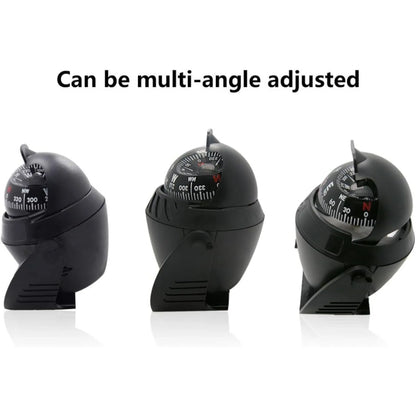 LED Light Electronic Compass, High Precision Pivoting Navigation Compass for Boat Car Marine Use