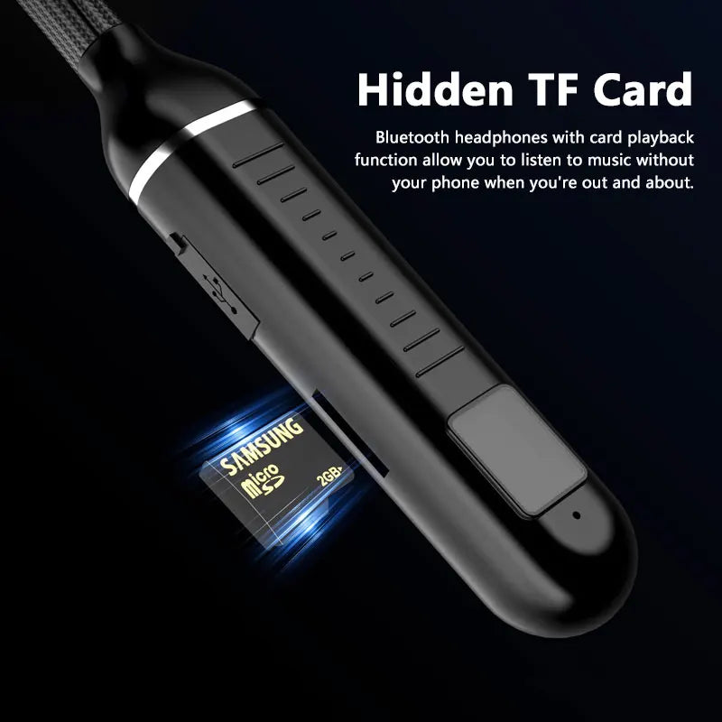 Neck-mounted Bluetooth Headphones Bluetooth 5.4 Low-latency For Gaming And Music Dual-mode Card Slot TF Card Headphones NEW