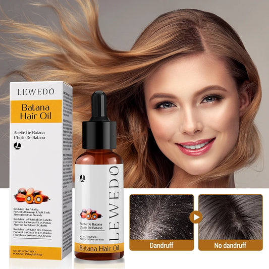 Natural Batana Oil For Hair Growth Anti-Hair Loss Strengthen Roots Repair Damaged Dry Hair Care Essence Oil Eliminate Split Ends