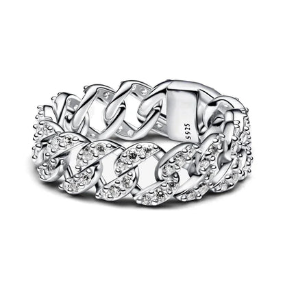 Luxury Original 925 Sterling Silver Heart Bow Pearl Flower Four Leaf Clover Ring fit Women's Fine Jewelry Valentine's Day Gifts