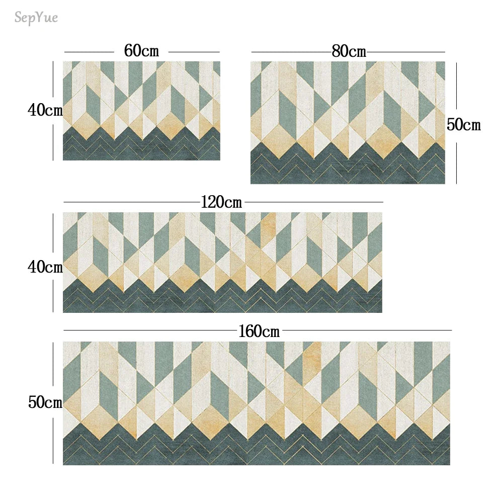 Kitchen Floor Mats Entrance Doormat Hallway Rug Bedroom Living Room Flannel Carpet Memory Foam Rugs Bedroom Decoration