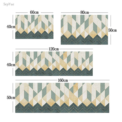 Kitchen Floor Mats Entrance Doormat Hallway Rug Bedroom Living Room Flannel Carpet Memory Foam Rugs Bedroom Decoration