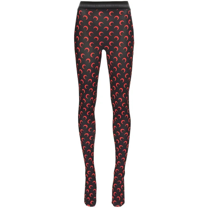 Fashionable Women Printed Elastic Jumpsuit New Summer Casual Seamless Tight Thin Women's High Waisted Leggings