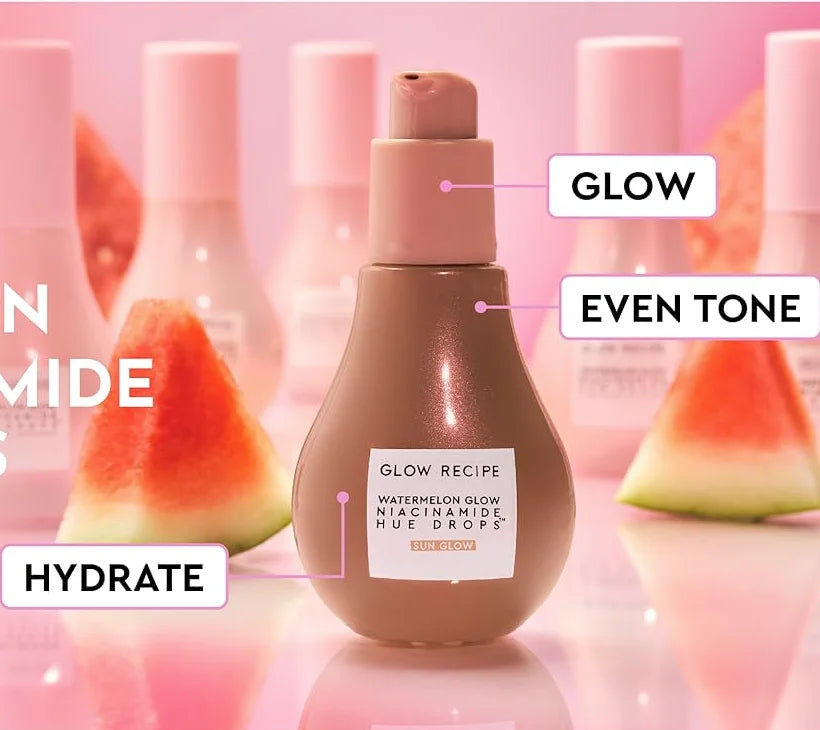 40mL SKin Care Bronzing Drops to Brighten & Hydrate - Skincare Makeup Primer & Liquid Highlighter to Blur Pores for a Radiant
