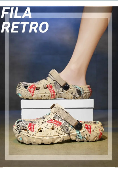 Plus Size 48 49 Men's Summer Clogs Sandals Eva Slippers Men Fashion New Flat Sandals Men Women Leisure Slides Men Casual Shoes
