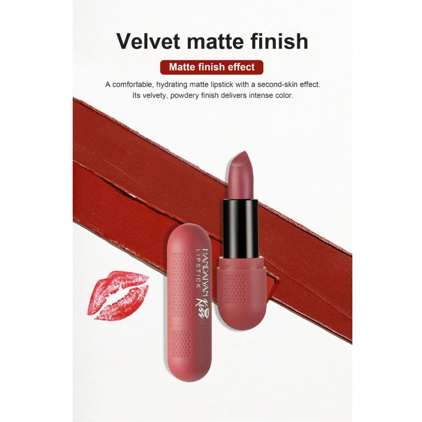 6 Colors Matte Lipstick Set for Women Long Lasting Velvet Texture Non-Drying Radio Tube Makeup Lipsticks Set Gift Box Included