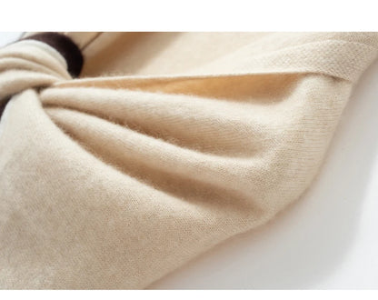 High quality triangular design women's 100% cashmere scarf fashionable shawl winter knitted warm neck protection adult scarf