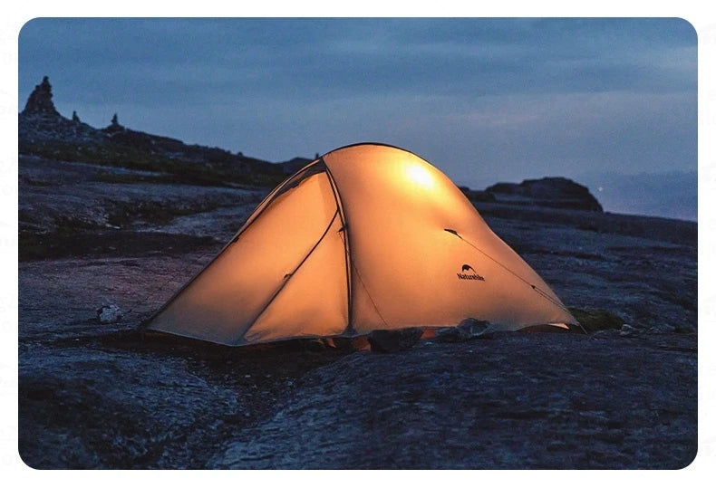 Naturehike Cloud Up Pro Tent Ultralight 1.36kg 1-2 Person 20D Waterproof Three Seasons for Camping Outdoor Hiking Backpack Tent