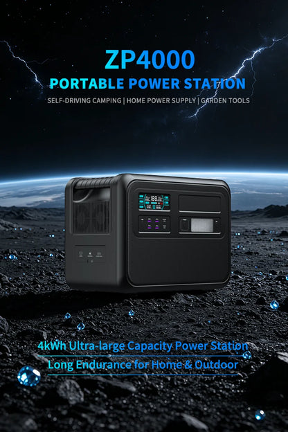 4020WH 1200W Portable Power Station 902WH 1000W Lifepo4 Battery Pure Sinve Wave Solar Generator for Emergency Power Supply