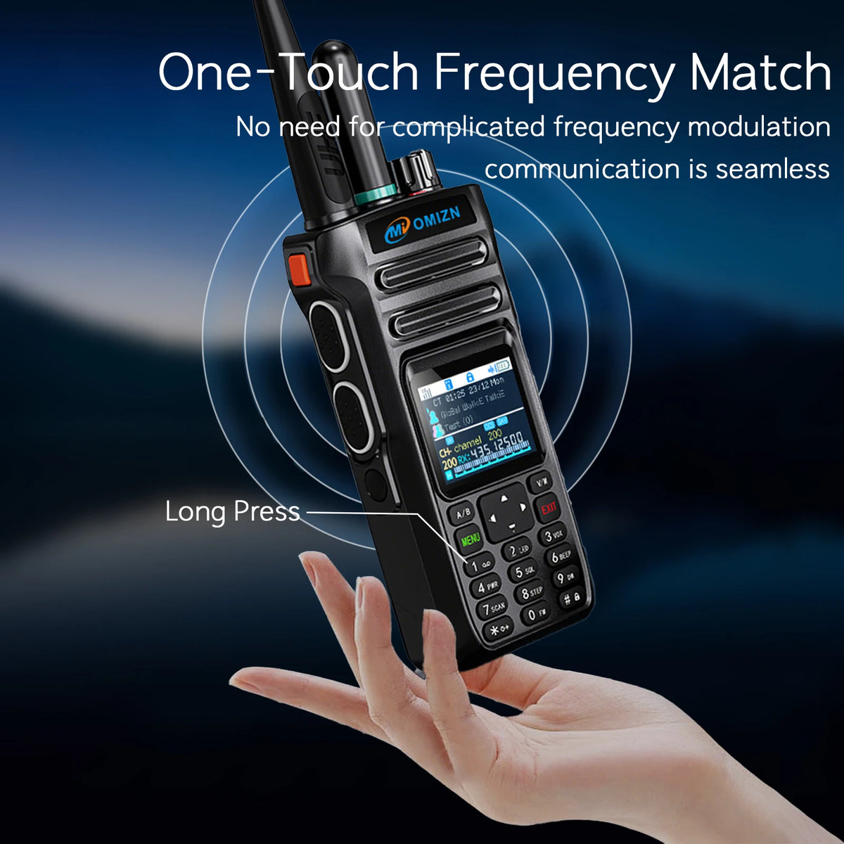 OMIZN Walkie Talkie 5000 Kilometers 4G Global Signal Radio POC Camping Long Range Mode Analog IP65 Unlimited Distance Calling X6