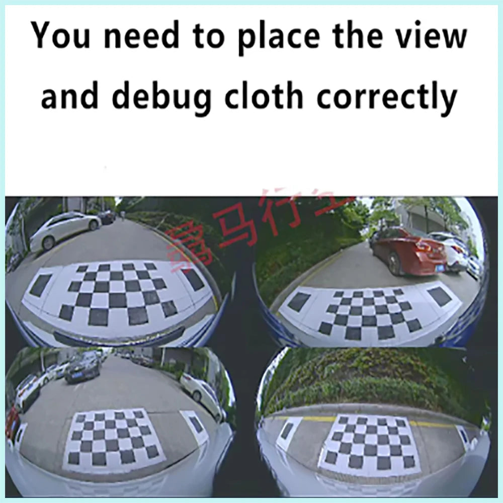 VseeKan Automotive 360 System Calibration Pad 360 Camera Splicing Cloth Debugging Cloth 2D 3D Four Dimensional Cloth