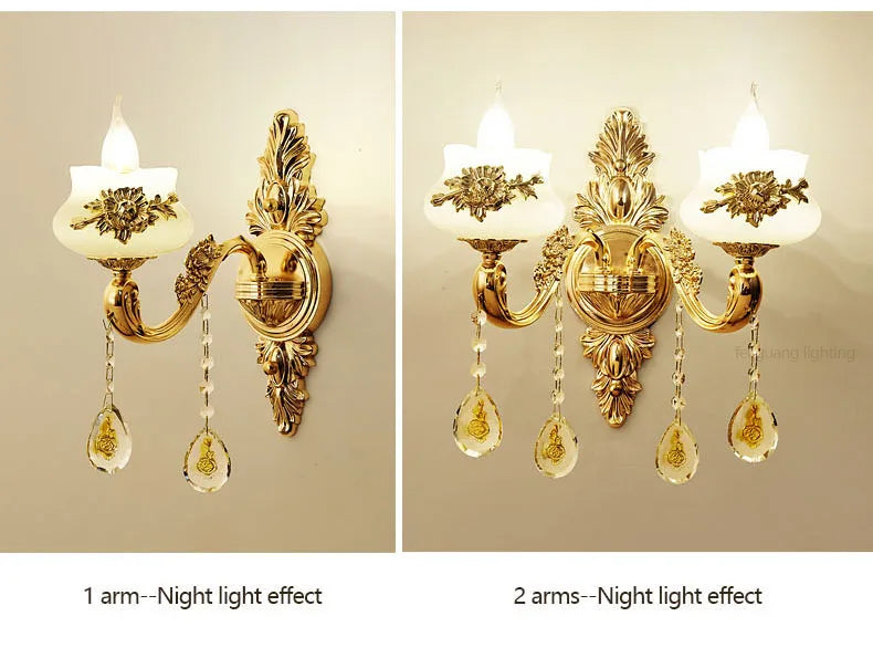 Nordic Luxury Gold Crystal LED Ceiling Chandelier LOFT Villa Lustre LED Pendant Lamp Living Room Hotel Hall Decor Hanging Lamps