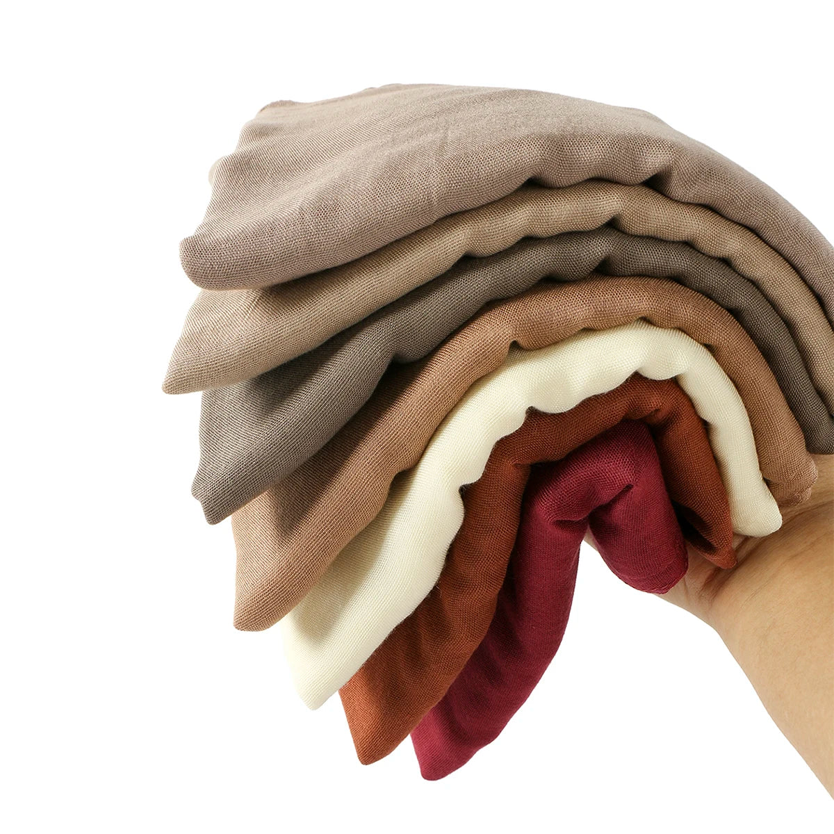 185*75cm Muslim Modal Hijab Rayon Cotton Shawls For Women Thin Plain Scarf Big Size Headscarf Islamic Turban Headband