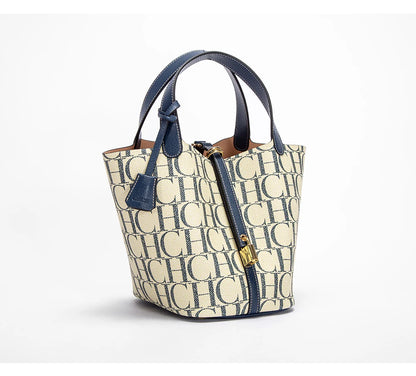 CH Large Capacity Commuter Travel Handbag Luxury Brand Fashion Texture Letter Printed Women's Shoulder Bag