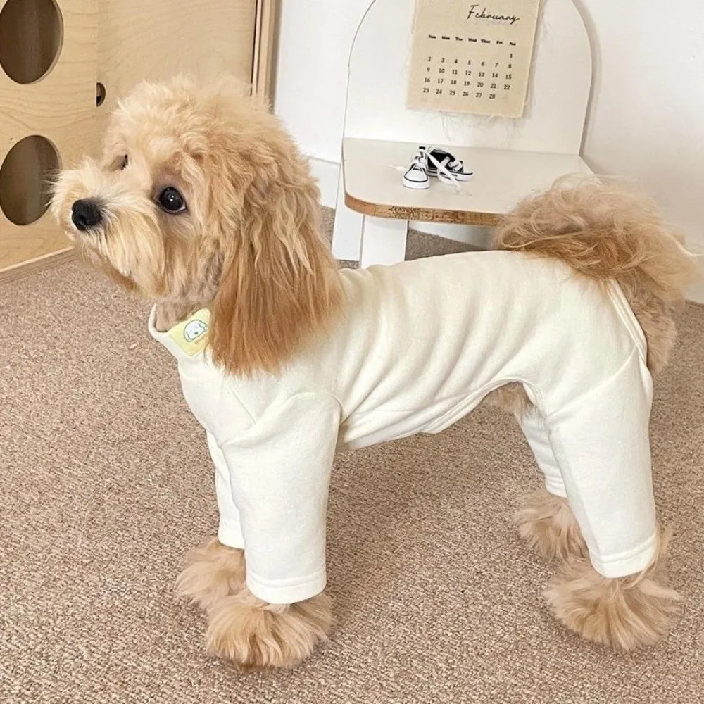 Warm Elastic Pet Jumpsuit Breathable Windproof Pet Four Legged Pants Soft Comfortable Dog Base Shirt Small Medium Dogs