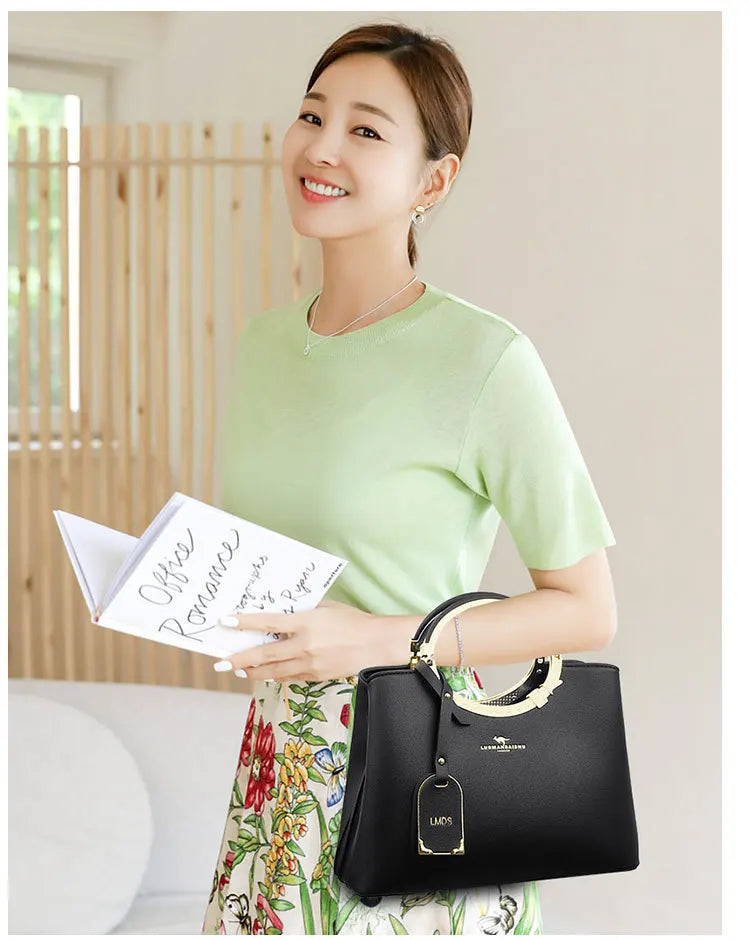 3 Layer Large Capacity Tote Bag Luxury Handbags Women Bags Designer Shoulder Bag High Quality Soft Leather Purses and Handbags